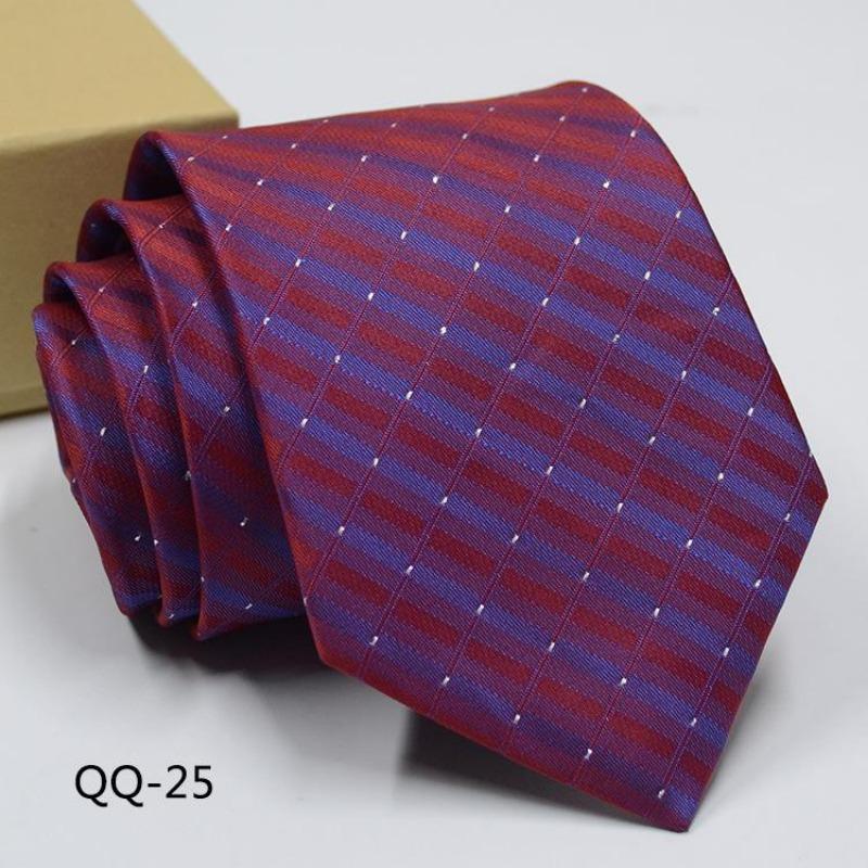 Мужское Платье Деловой Повседневный Профессиональный Жених Свадьба Лучший Муж С Полосатым Жаккардом Изысканный Джентльмен Мужской Премиальный Галстук