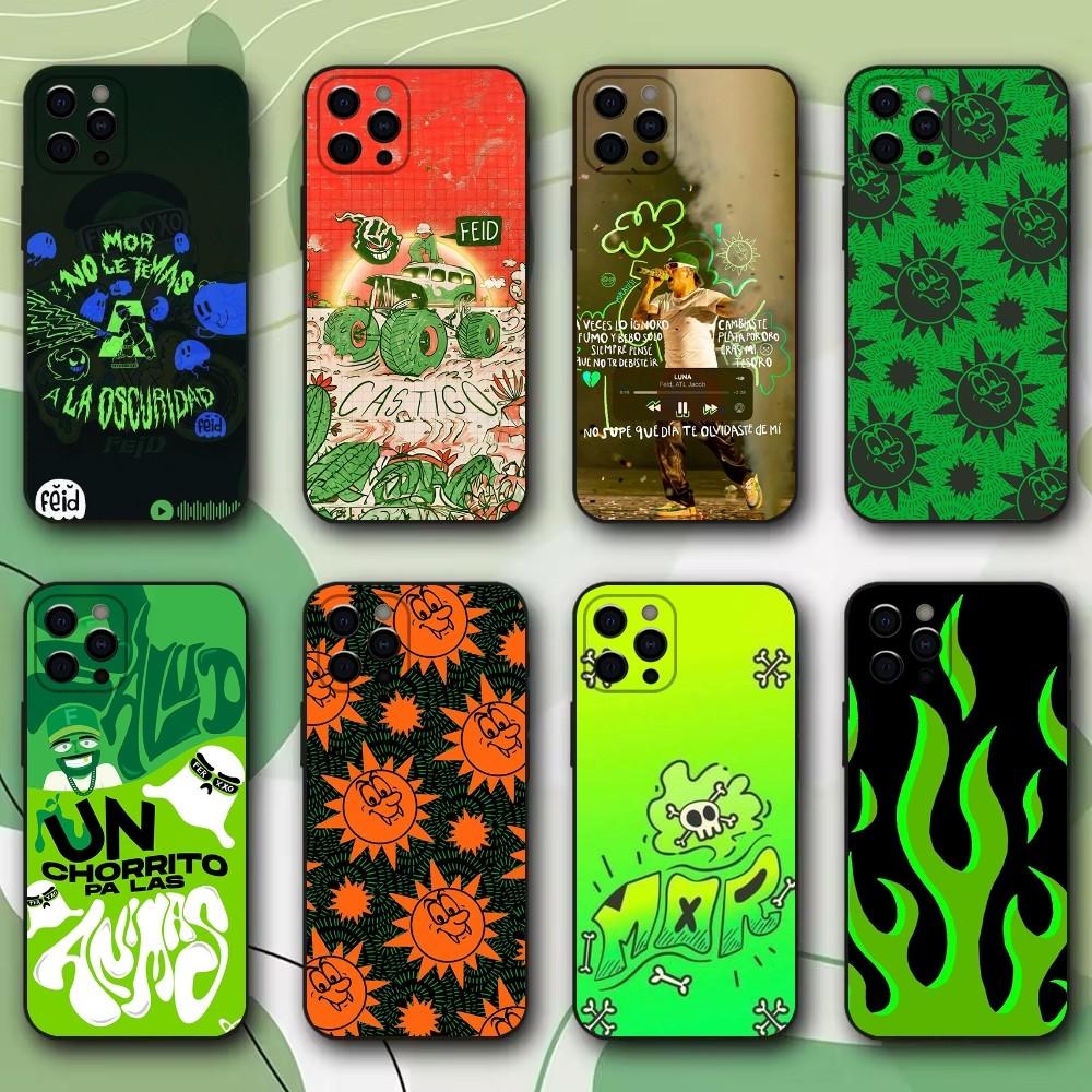 Singer F-Feid Ferxxo SIXDO Phone Case For iPhone 16,15,14,13,12,11,Pro,X,XS,Max,XR,Plus,Mini Soft Black Cover