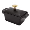 Staub Half Terrine 15 x 11 см горшочек Террин Тип эмалированный десертный стильный черный маленький прямоугольный террин черный [Staub Pot] Теплый/холодный 1311525/40509-571-0