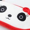 Pencil Case Large Capacity Zipper Closure Creative Portable Flannel Cartoon Strawberry Shape Pencil Bag Home Supplies