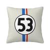 Classic Racing Car Herbie 53 Cushion Cover 35x35 Cm Soft Polyester Throw Pillow Case For Sofa Car Decoration Bedding Pillowcase