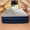 Надувной приподнятый матрас для кемпинга - Односпальный/Двуспальный Портативный Электрический с Покрытием Флок