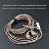 2PIN KZ Earphones Cables Upgrade Wired Earphones Cables KZ Headphones Wire  Headset Accessories