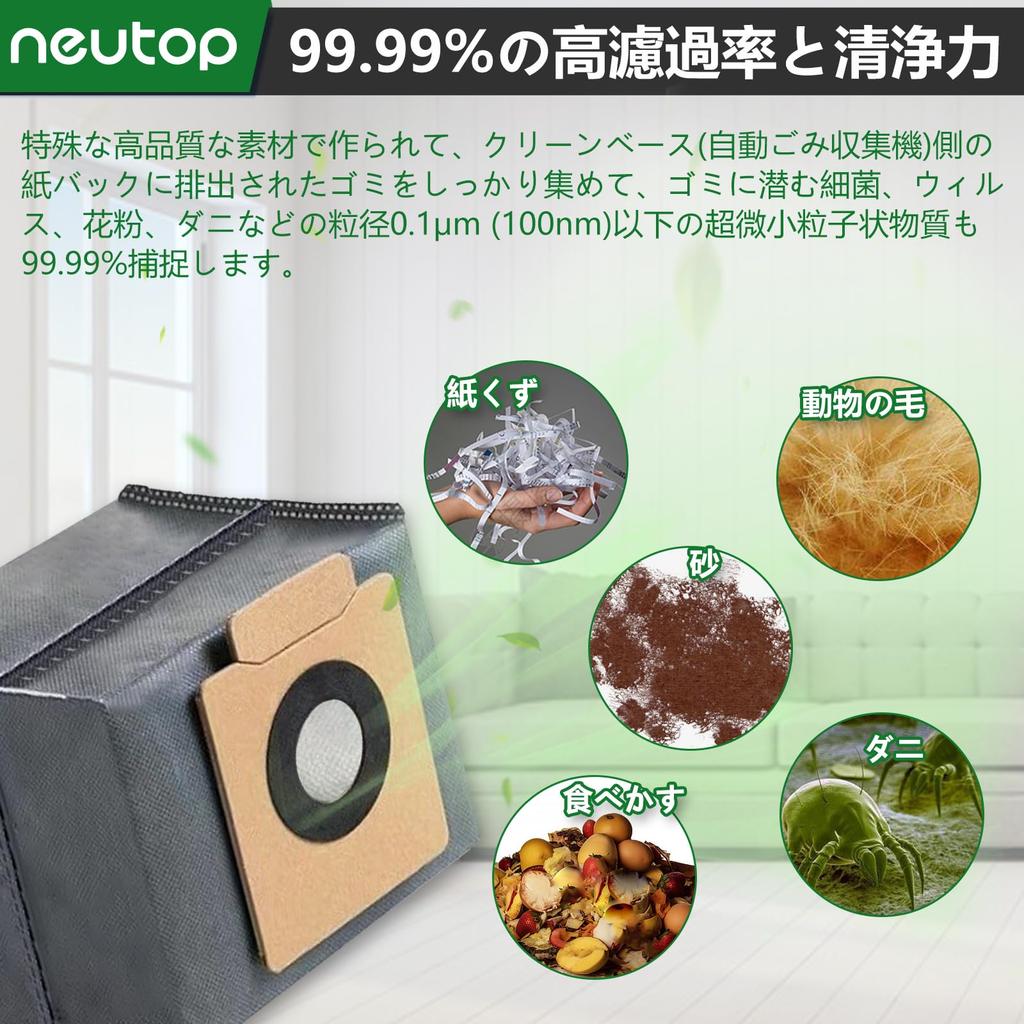 Пылесборники Neutop для робота-пылесоса Eufy X8 Pro / X10 Pro / Omni, 8 шт.