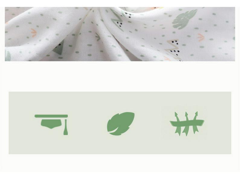 Детский спальный мешок-трансформер из бамбуковой хлопчатобумажной марли с разделяющимися ножками - весна/лето