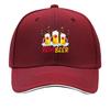Reinbeer Christmas Beer Reindeer Lights Funny Graphic Sandwich Baseball Cap Sun Cap Outdoor Workouts Hat