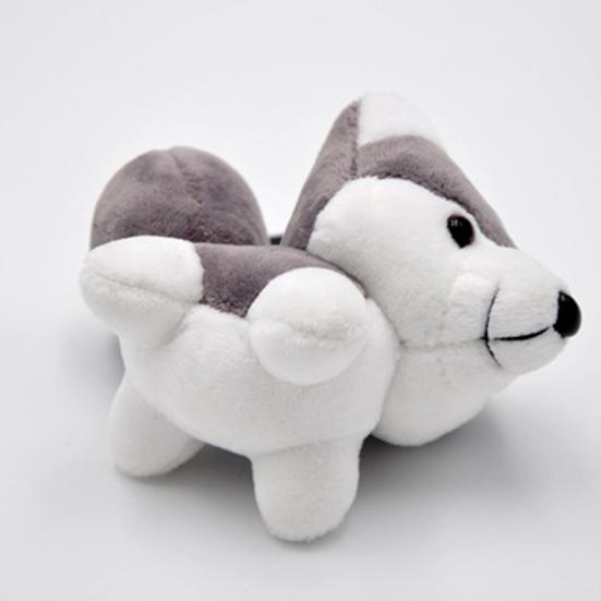 Собака Хаски Плюшевая Кукла Игрушка Брелок Брелок Подвеска Сумка Автомобильный Ключница