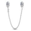 925 Silver Star Moon Crown Pendant DIY Bracelet Spacer Bead Women Jewelry Safety Chain New