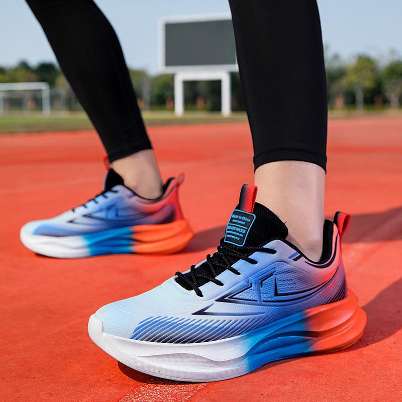 Мужские контрастные цветные спортивные баскетбольные кроссовки для бега в уличном стиле, кроссовки для студентов, большие размеры для бега