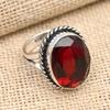 Glorious Red Garnet Gemstone Handmade 925 Solid Sterling Silver Jewelry Ring Gift For Women
