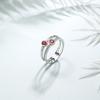 GZ ZONGFA Оригинальные кольца из стерлингового серебра 925 пробы для женщин с натуральным рубином и бриллиантами 0,5 карата, драгоценные камни, 10-каратное золото, роскошные свадебные украшения