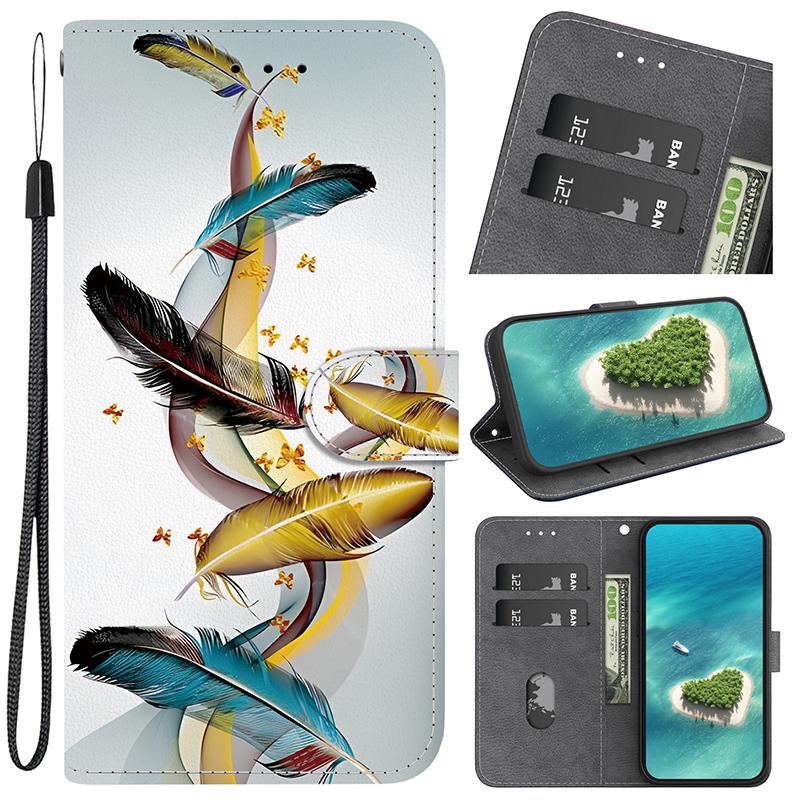 Чехол-книжка с подставкой для Honor Play 60 Plus 9T 5G 200 Smart 200 400 Lite 200 Pro 5G, чехол-кошелек с рисунком