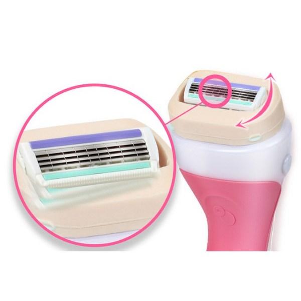 Chic Intuition Женская машинка для удаления волос Lemonberry Breeze с розовой ручкой + бритвенные лезвия, 2 шт., 1 шт., 1 шт., корейское бритвенное лезвие