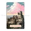 San Marino Republic Travel Posters Guimaraes Portugal Metal Plaque Classic Wall Decor Bar Designs Tin Sign Poster
