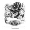 Yousheng Ложка подсолнуха Регулируемое кольцо Boho Винтажное кольцо на палец Выдвижная лента для женщин и мужчин ювелирные изделия