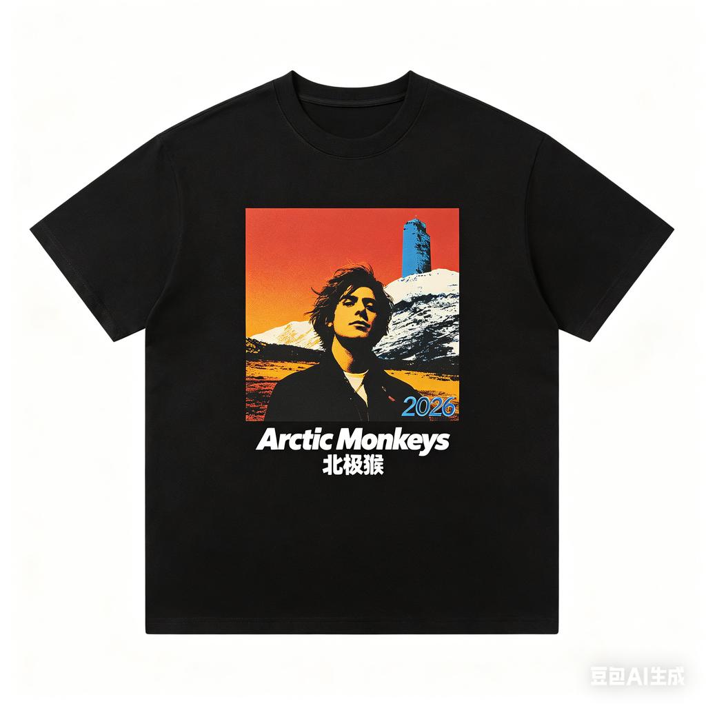 New Hot Selling Arctic Monkeys Album Cover Fashionable and Comfortable Cotton Breathable Tshirt Suitable for Both Unisex and Unisex