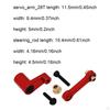 28T Servo Arm for RC Car, Steering Linkage, High-performance Aluminum Accessories 1:24 Scale