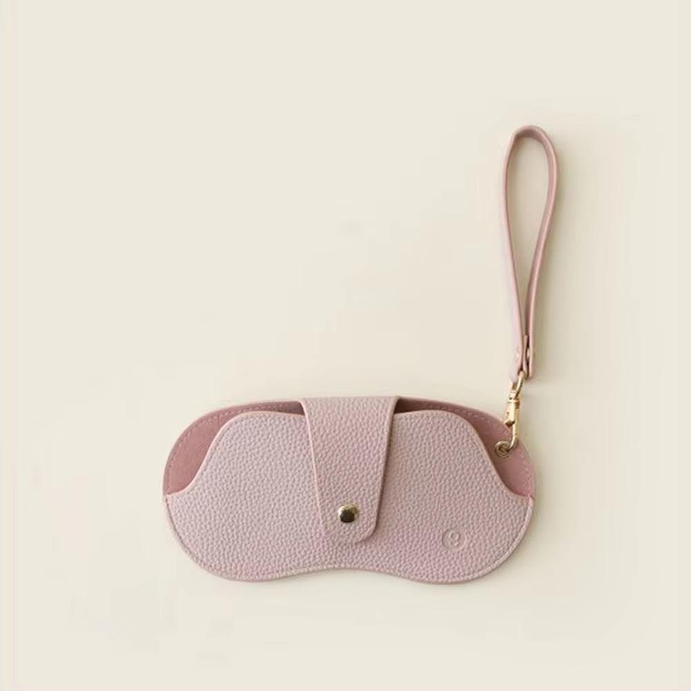 Hanging Sunglasses Case Pu Leather Eyeglasses Bag Portable Glasses Bag