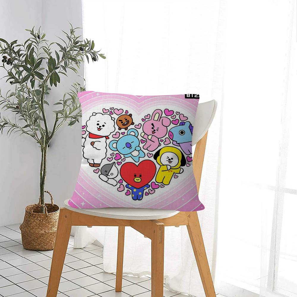 Pillow Dust Cover Bedroom Kids Party Decoration Pillowcase Birthday Children Gift Cute B-Bt Cartoon 21S Anime