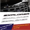 Car 3D EXPLORER Fixed Letters Hood Emblem Chrome Badge Sticker