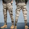 2024 Новые мужские свободные модные повседневные спортивные брюки с несколькими карманами Брюки-карго