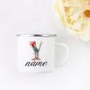 Personalized Floral Initial Name Cup Custom NameTea Coffee Hot Chocolate Mug Bride Bridesmaid Mothers Day Gift for Her