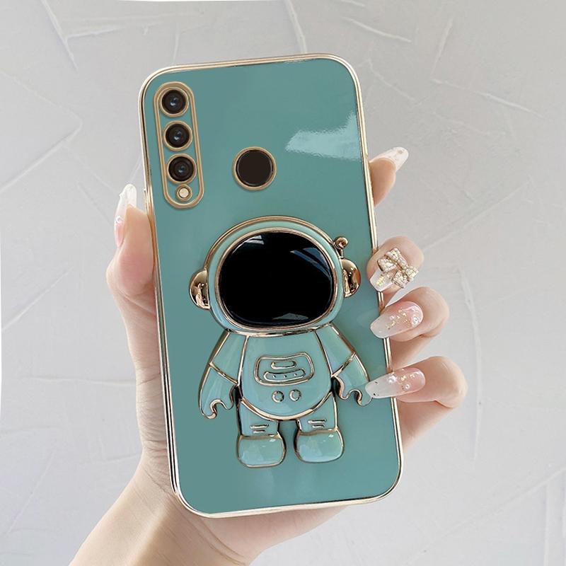 Кронштейн астронавта, мягкий чехол с квадратным краем и покрытием для телефона, роскошный чехол из ТПУ с покрытием для телефона Samsung