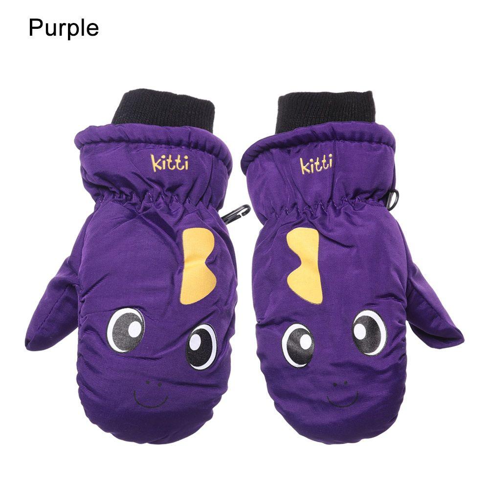 Детские Утепленные Теплые Уличные Перчатки для Катания на Лыжах для Детей Варежки с Длинными Рукавами Снег Сноуборд