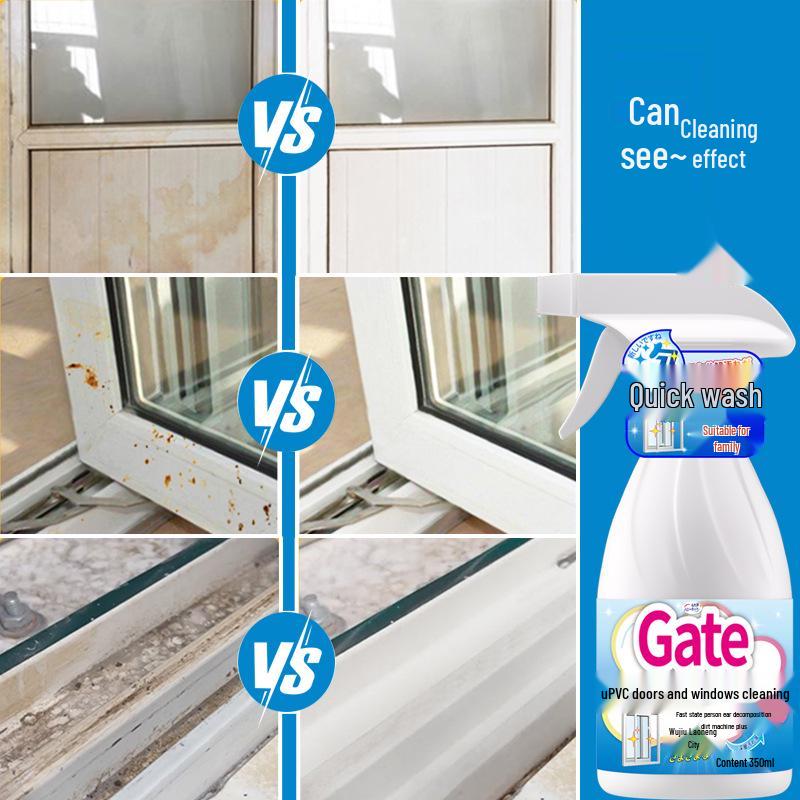 Waterless Cleaner for Plastic & Steel Doors and Windows | Aluminum Alloy Stain & Scale Remover