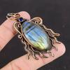 Labradorite Pendant Tanzanite Quartz Pendant Copper Pendant Handmade Jewelry Real Gemstone Pendant Gift For Her Unique Copper Design Jewelry