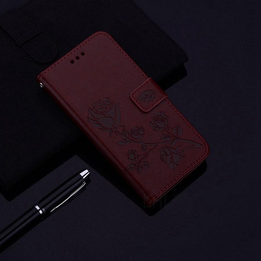 Кожаный кошелек с узором из роз, чехол-книжка для Apple iPhone 16 15 14 Plus 11 12 13 Pro Max XS XR X 8 7 Samsung Galaxy S8 S9 Xiaomi Redmi Poco