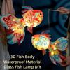 Светящийся фонарь к Празднику середины осени, сделай сам, антикварный стеклянный фонарь в виде рыбы, фестивальное украшение