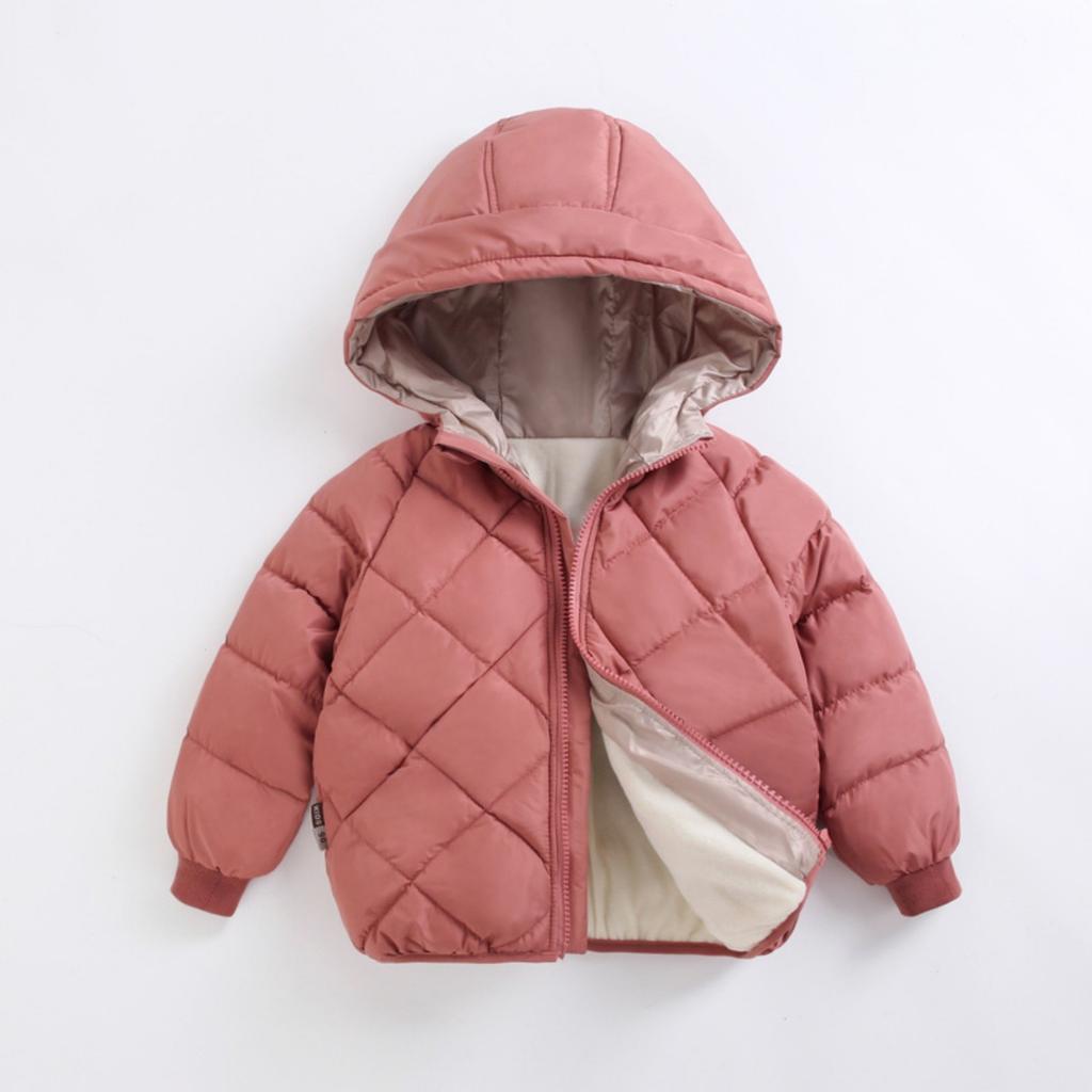 Children's Baby Down Cotton Jacket Plus Velvet Warm Cotton Jacket