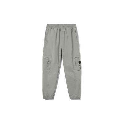 Спортивные баскетбольные брюки Li Ning Badfive серии Woven Cuff Joggers для мужчин, серые AYKR363-3