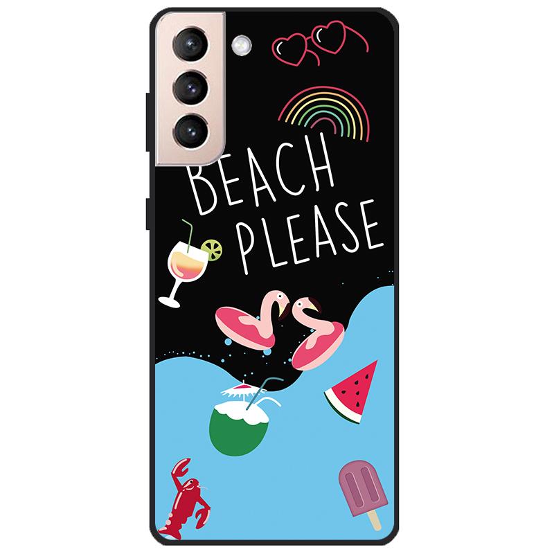 Для Samsung Galaxy S21 FE 5G чехол с мультяшной росписью, мягкие чехлы из ТПУ для телефонов Galaxy S21FE S 21 FE, силиконовая задняя крышка, милый чехол