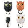 1 PCS Owl Night Wall Magnetic Key Holder Magnets Hold Keychain Key Hanger Hook Hanging Key Will Open Eyes