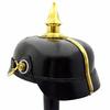 Черный немецкий шлем с латунными вставками прусский имперский шлем PICKELHAUBE