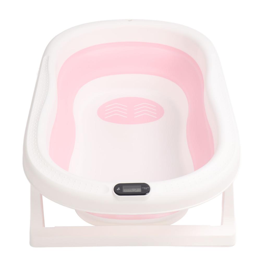 Складная детская ванночка с нескользящим основанием, складная детская ванночка с дисплеем температуры для дома