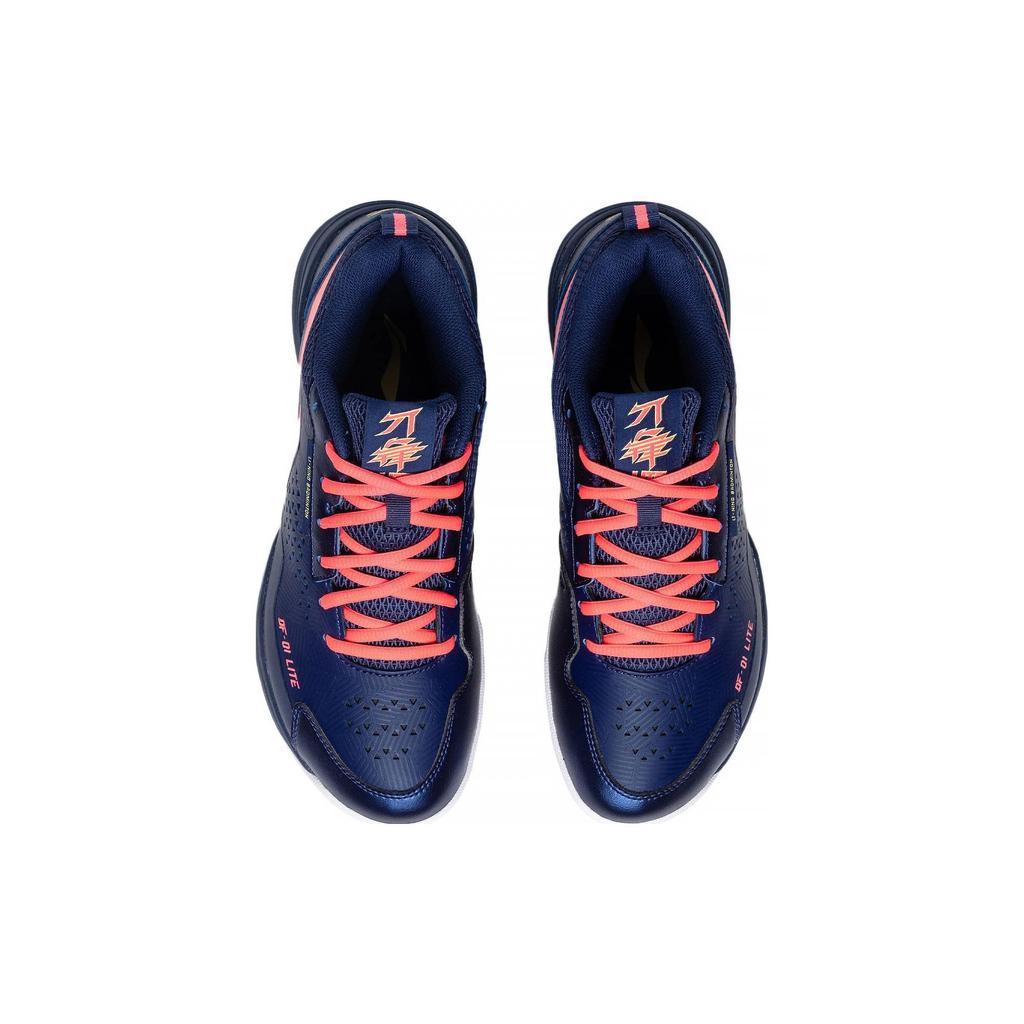 Li Ning Blade Lite Non-Slip Shock Absorbing Durable Low-Top Badminton Shoes Unisex Shoes Blue Red AYZT005-2