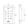 Gym Popular Locker Keyless Digital Lock Electronic Cabinet Lock Digital Cabinet Intelligent Lock