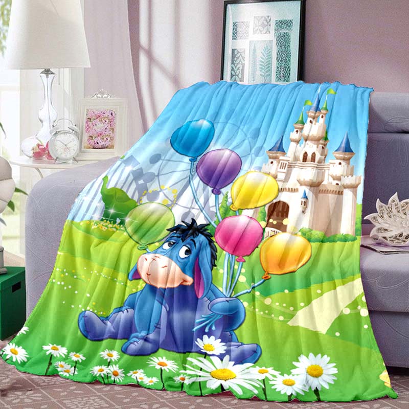 New 2026 (Eeyore) Cartoon Cute Pattern Blanket, Suitable for Sofas, Bedrooms, Offices, Naps, The Perfect Gift.