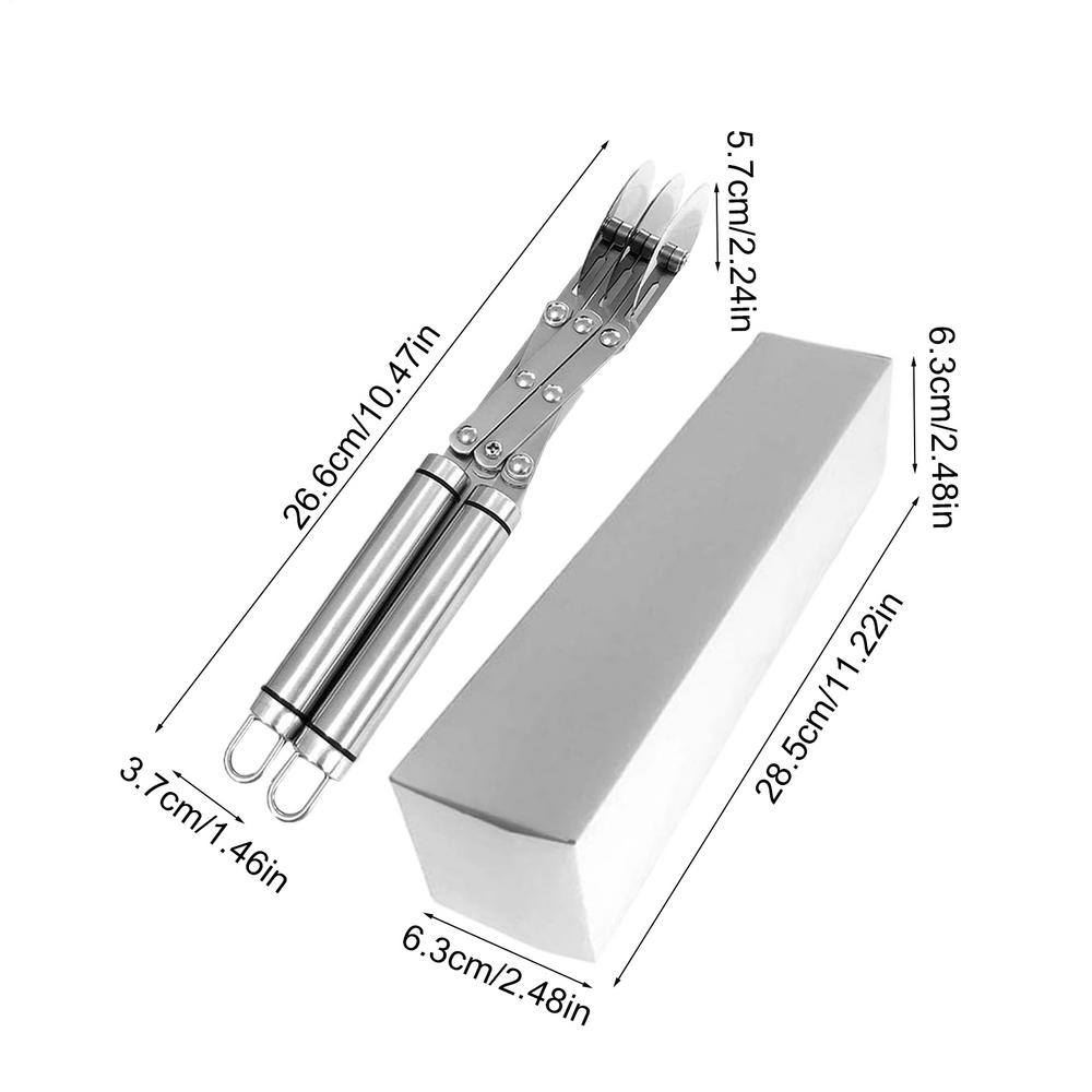 3/5 Wheels Retractable multi-wheel knife Stainless Steel Pizza Slicer With Handle Dough Divider Knife Flexible Roller Blade Tool