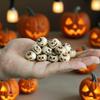 20pcs Mini Ghost Face Pumpkin Decor Set - Halloween Resin Ornaments for Garden Potting, Micro Landscape & Party Decoration