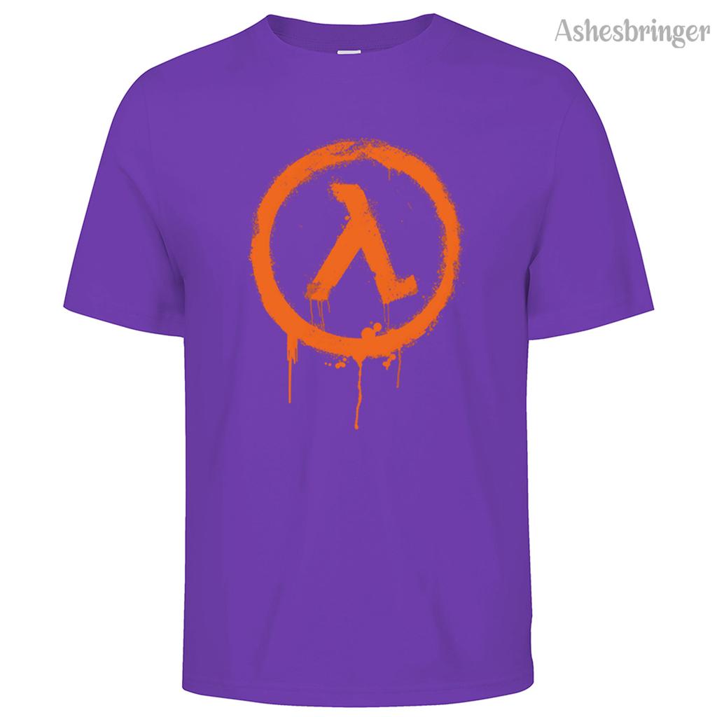 Мужская хлопковая футболка с круглым вырезом и графическим принтом Half Life, уличный повседневный стиль, топы для мужчин и женщин