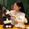 Wholesale 20cm Lovely Dog Plush Toy Stuffed Animal Black Grey Sitting Puppy Plushies Very Soft Cuddly Doll Girl Birthday Gifts