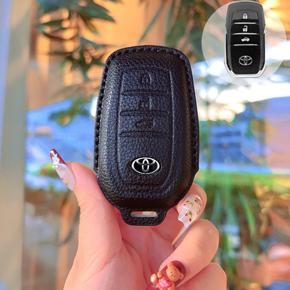 Чехол для ключа Toyota для Camry RAV4 Highlander Avalon Venza Corolla Брелок Защитный Прочный кожаный чехол