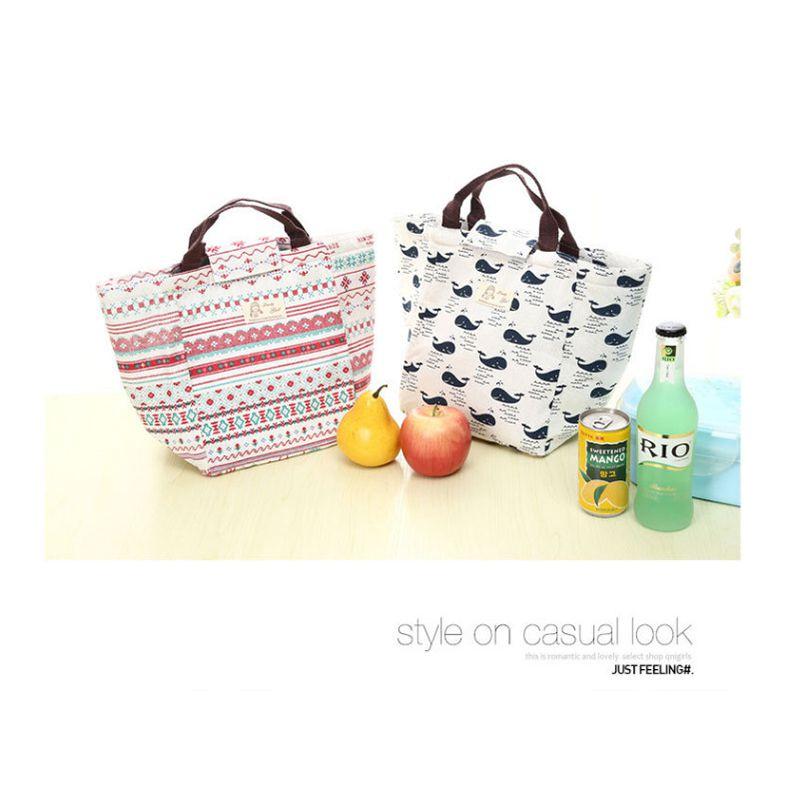 Животное Милый Портативный Изолированный Холщовый Кулер Сумка для Пикника Ланч Термосумка для Еды