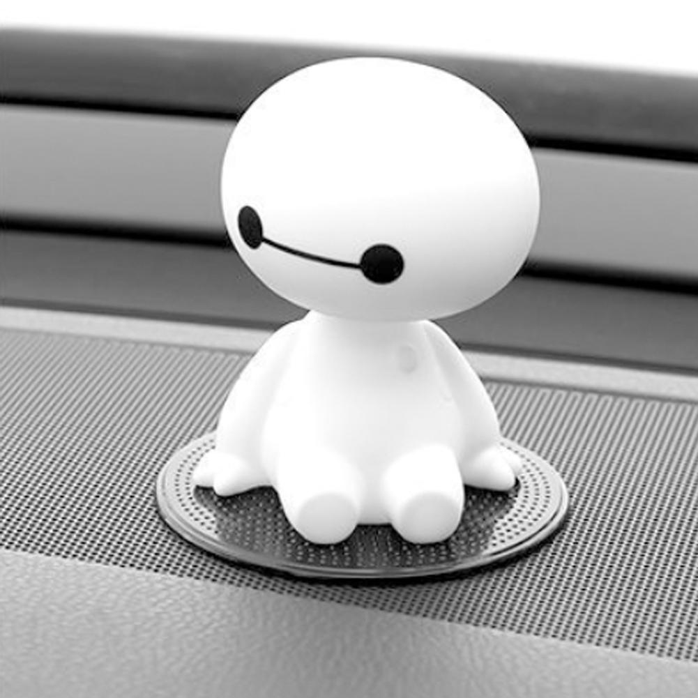 12 см мультяшный большой белый автомобильный салон центральная консоль украшение креативная приборная панель автомобиля качающаяся голова детские игрушки праздничный подарок