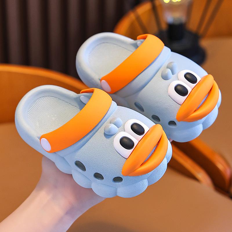Children's Slippers Boys' Clogs Summer New Yellow Duck Boys' Baby Bathroom Non-Slip Indoor Wear