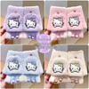 Ветрозащитные зимние перчатки Hello Kitty для мальчиков и девочек - Теплые, с пятью пальцами, для детей школьного возраста